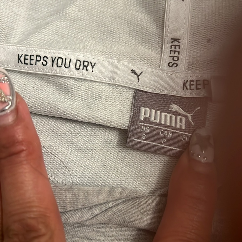 Puma Gray Hoodie NWOT - Picture 2 of 2